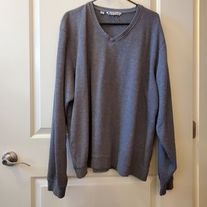 CUTTER & BUCK, Men's V-neck 100% Cotton Sweater